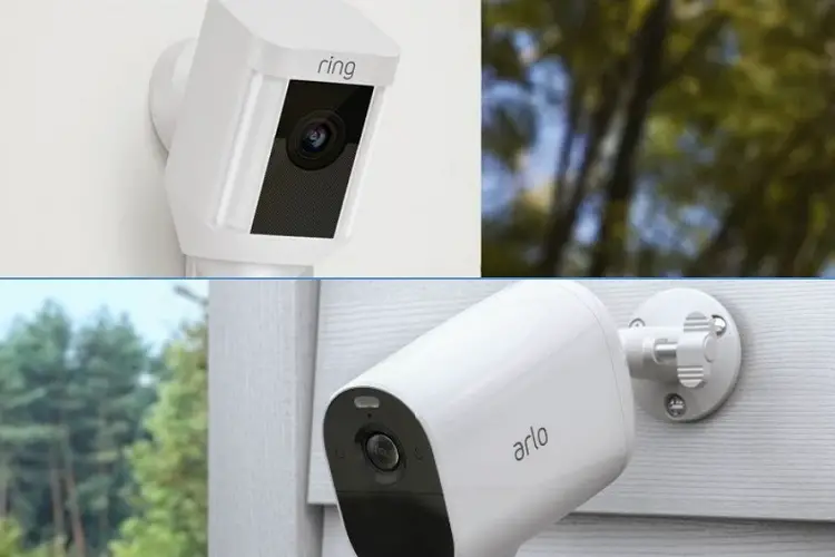 ring and arlo security cam